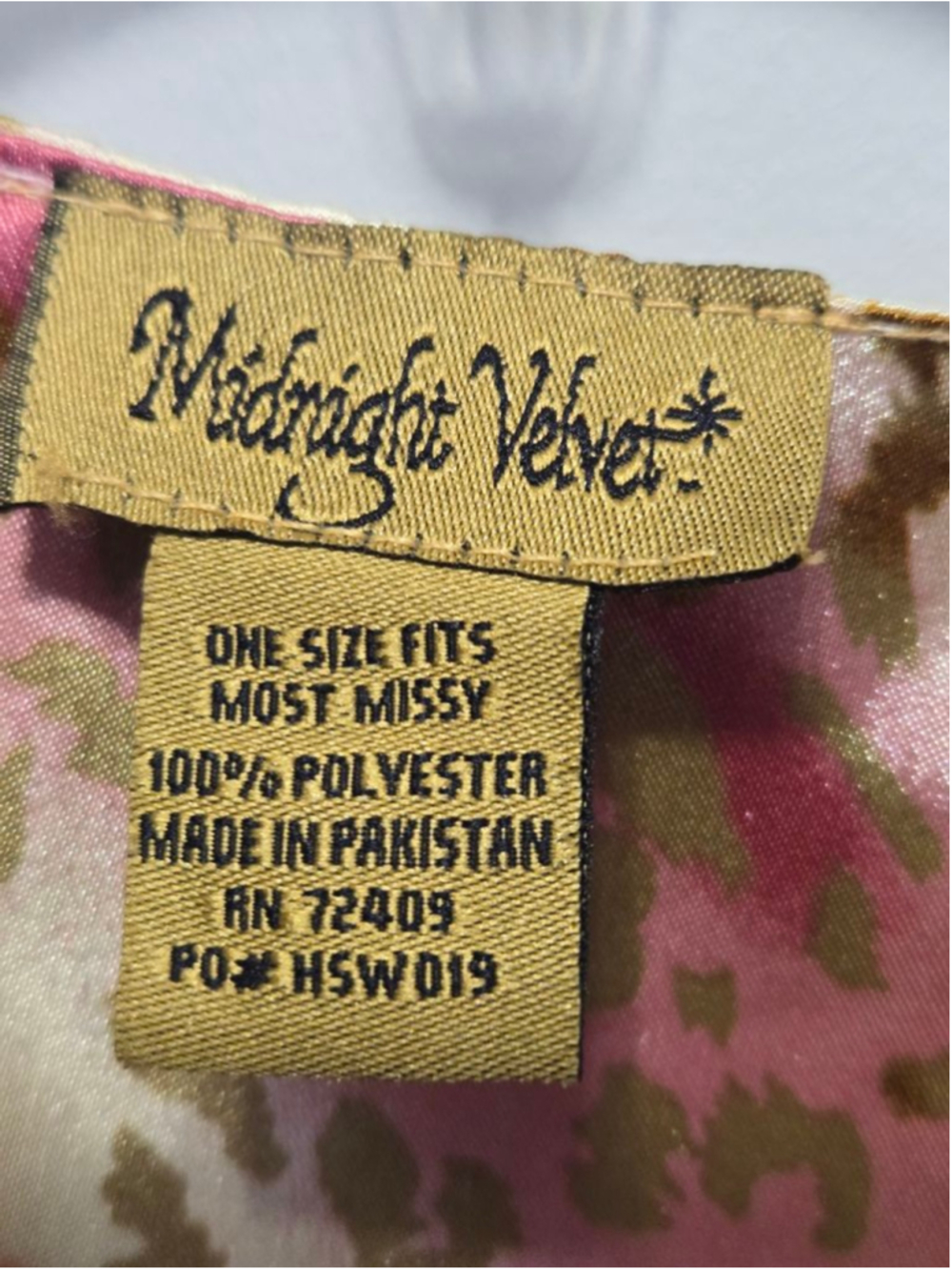Vintage Midnight Velvet Floral Leopard Print Satin Caftan One Size Boho - Picture 4 of 8